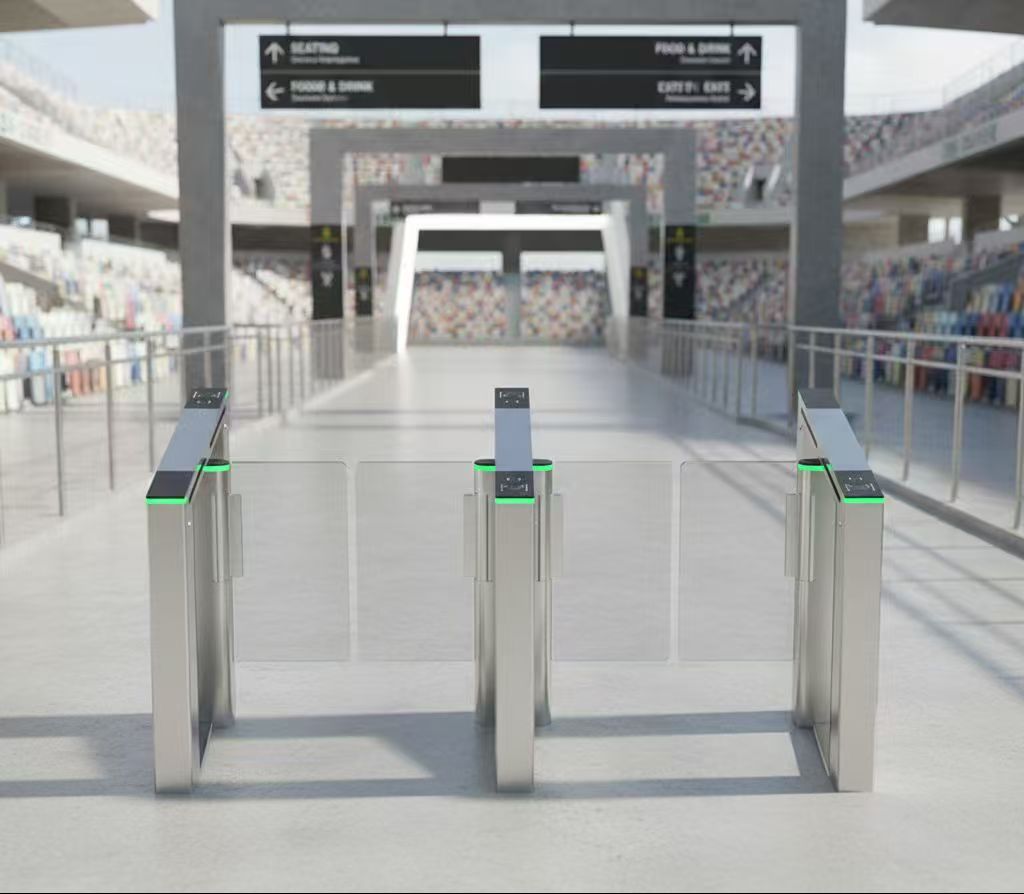 Cửa quay xoay tích hợp nhận dạng vân tay và vân tay để kiểm soát truy cập đáng tin cậy