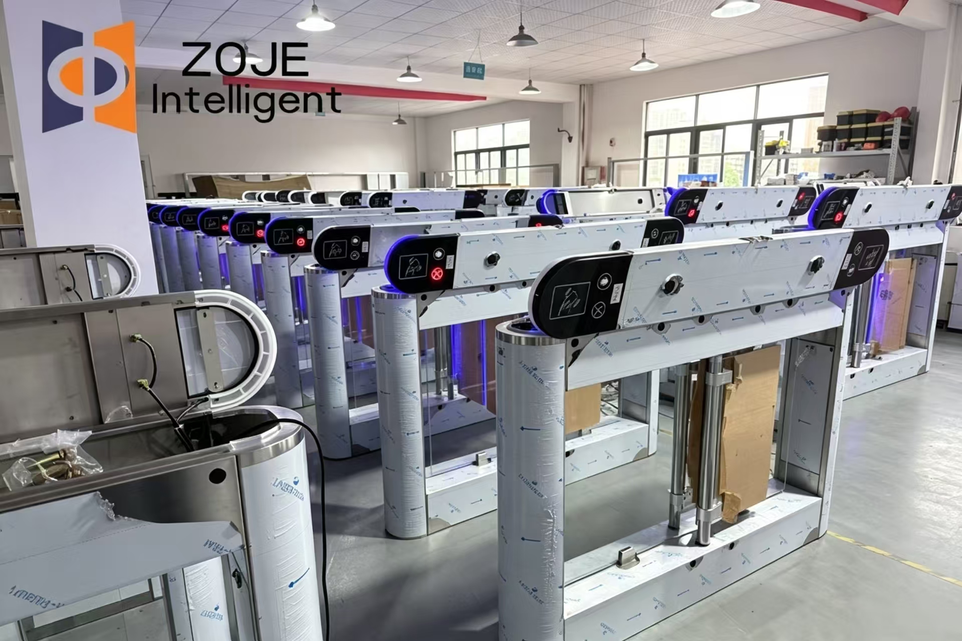 ZOJE hoàn thành 100 cổng quay tốc độ, sẵn sàng thử nghiệm và vận chuyển ra nước ngoài